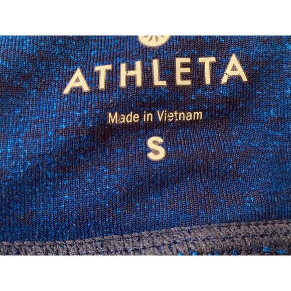 ATHLETA REFLECTOR CAPRI LEGGINGS, WOMENS, S, MIDNIGHT BLUE - Picture 8 of 10